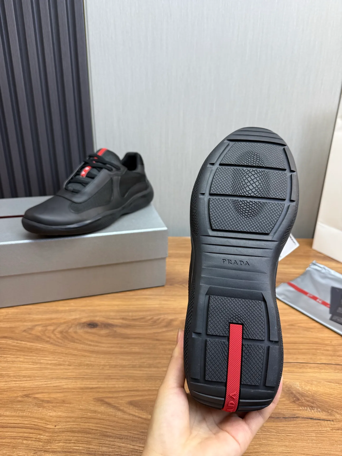 Men's shoes 💰560💰 [PRADA] Men's shoes are popular in the counter, official website is synchronized, 1 high-quality shipment ✔️Original cowhide upper + cowhide lining, 1🆚1 replica, original sole, 38-45 (45 customized, non-refundable)
